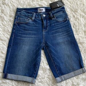 Paige Jax Bloomfield Denim Shorts Size 25